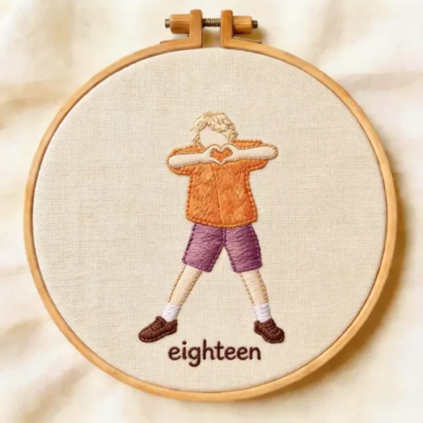 Personalized custom emboridery human portrait gift for birthdays, holidays & anniversaries