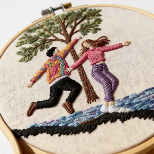 Personalized custom emboridery human portrait gift for birthdays, holidays & anniversaries