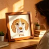 Personalized custom emboridery pet portrait gift for birthdays, holidays & anniversaries