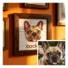 Personalized custom emboridery pet portrait gift for birthdays, holidays & anniversaries
